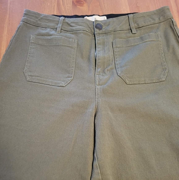 Cropped wide leg denim pant - Picture 2 of 4